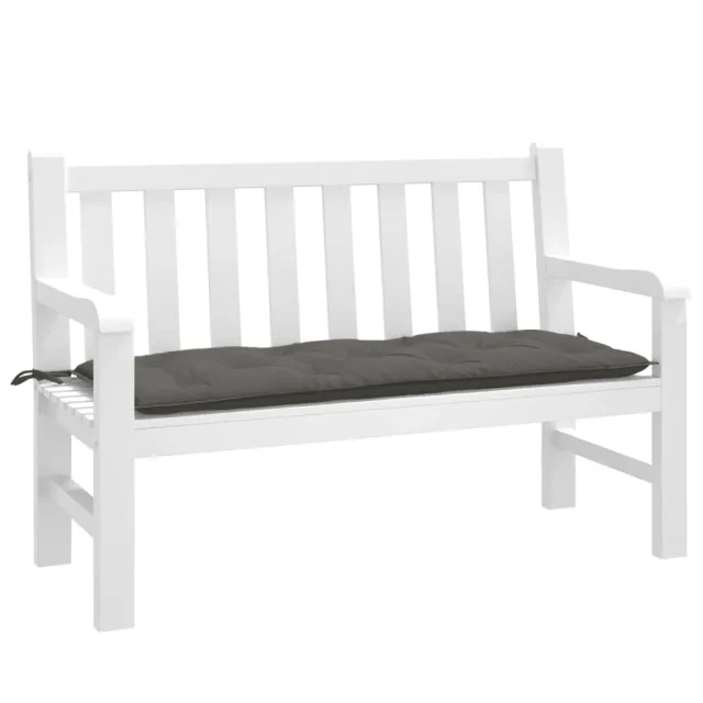 Garden Bench Cushion Melange Anthracite Garden Bench Cushion Melange Melange Dark Grey - Shop at LoveMi