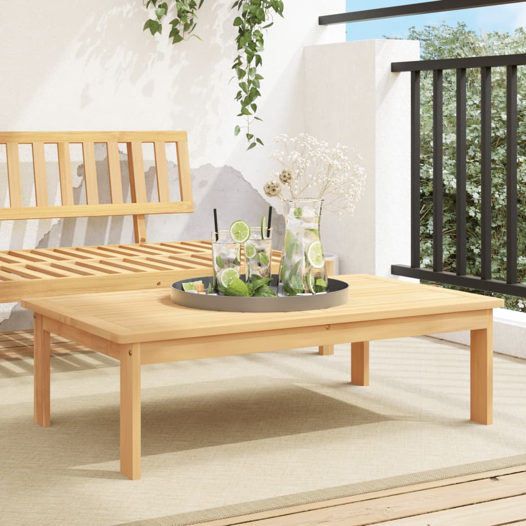 Garden Table Solid Acacia Wood Brown - Shop at LoveMi