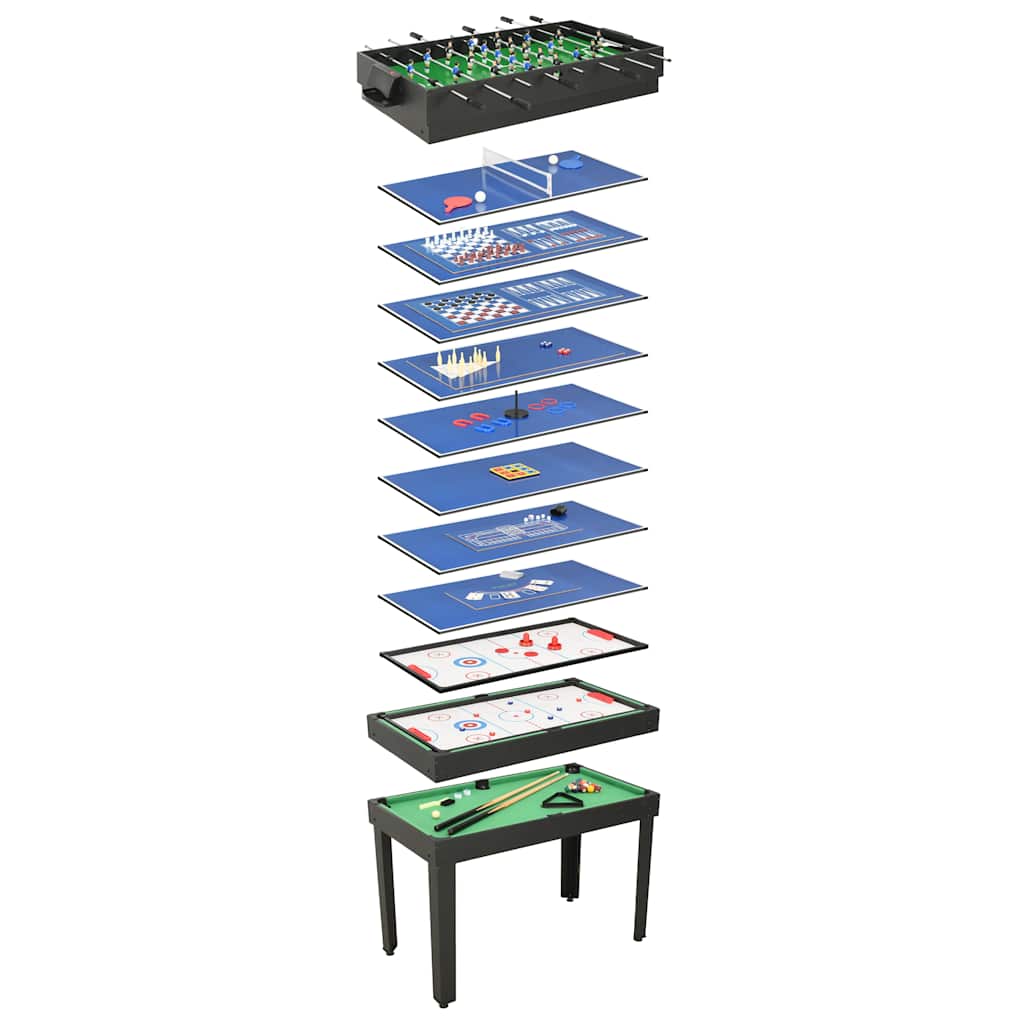 15-in-1 Multigame Table 121×61×82 cm Maple   15-in-1 – Black