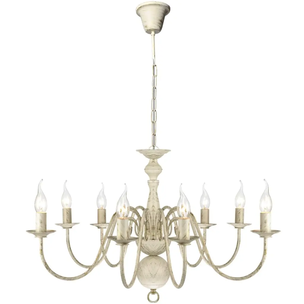 Antique chandelier with 8 x E14 light