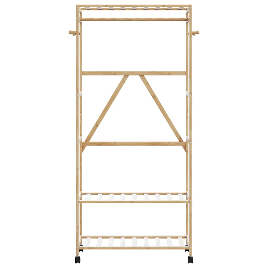  Clothes Rack with Shelves and Wheels 90x40x179.5 cm