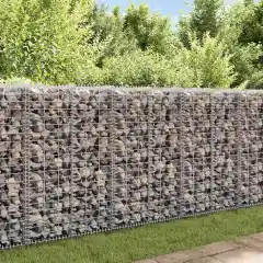 Stone basket gabion with lids Galvanized wire 100×30×30 - 100 X 30 X 30 Cm - View 1