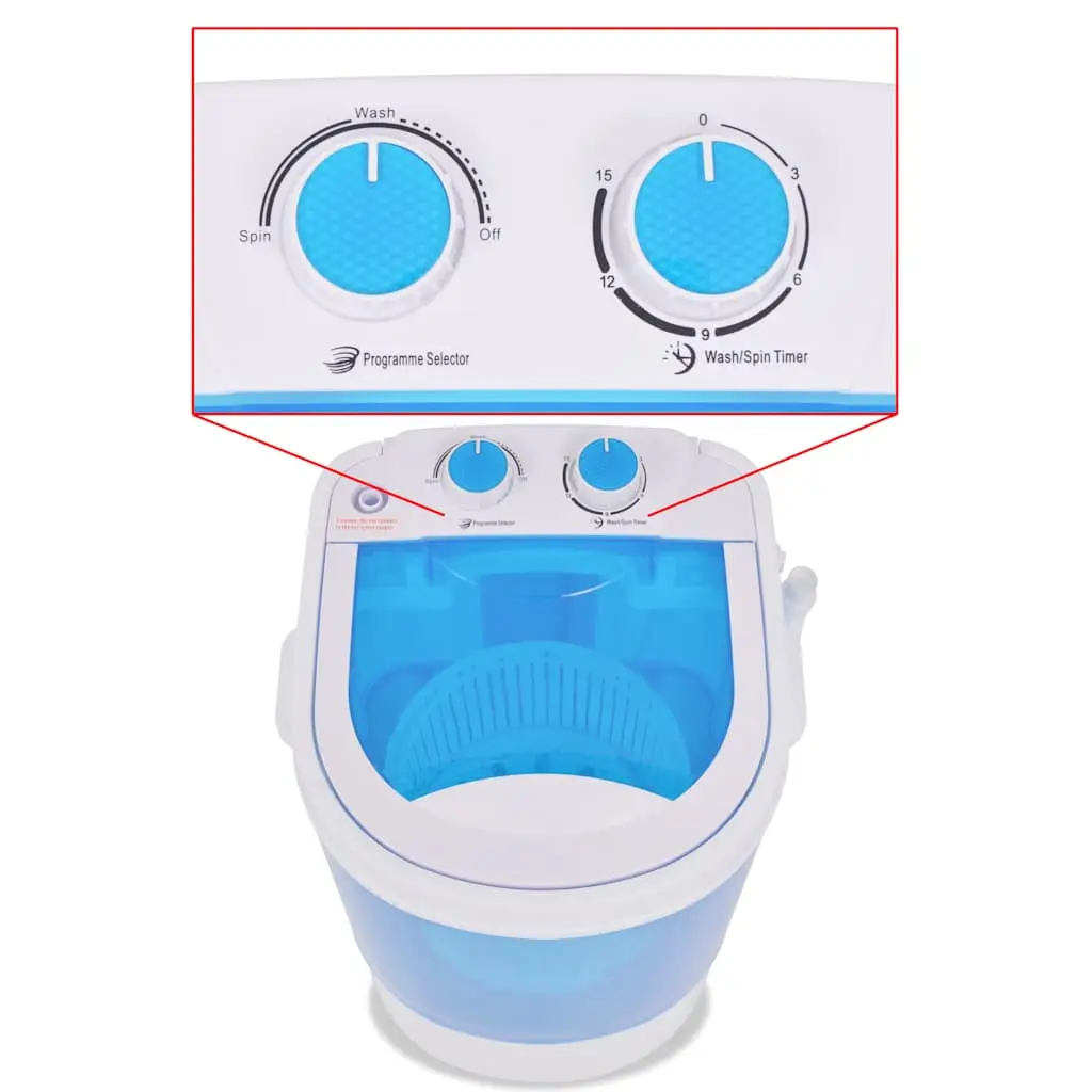 Mini Washing Machine with Spin Cycle and 1 Chamber