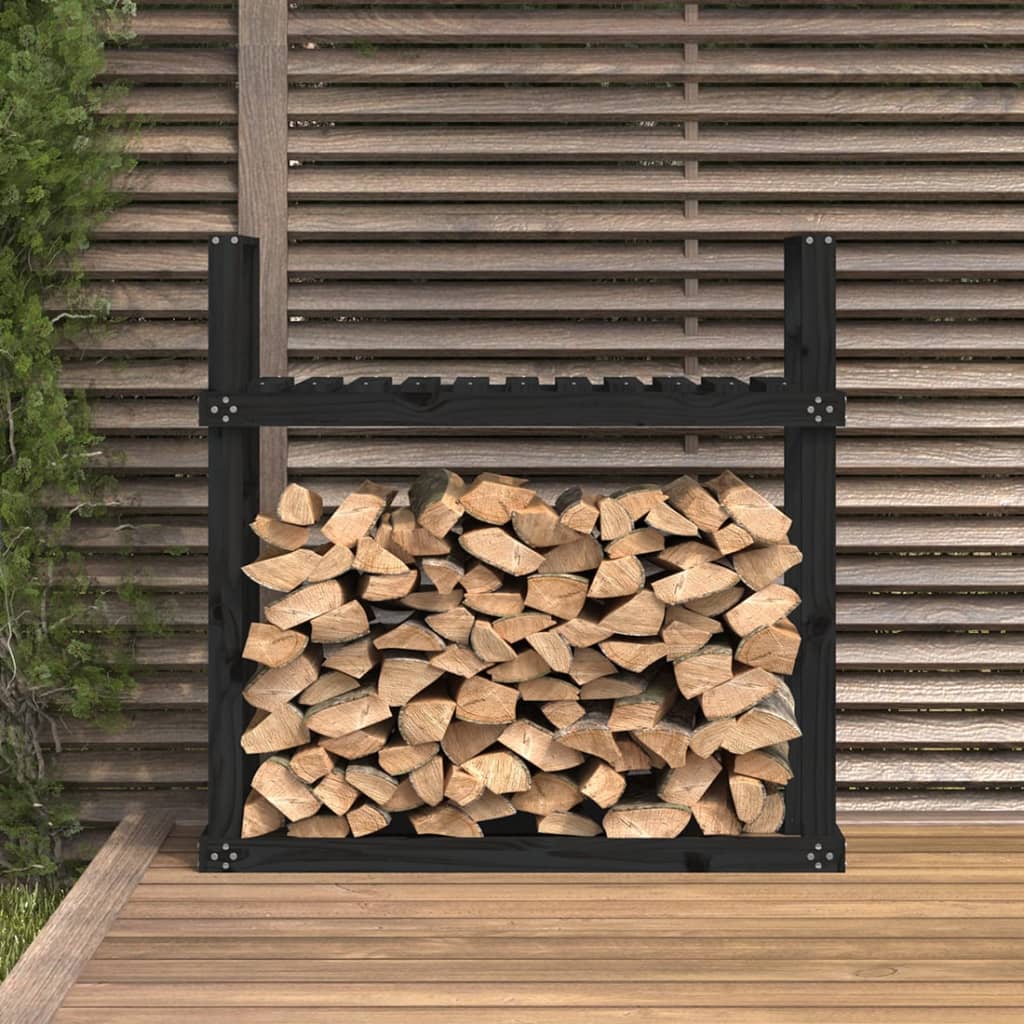   Firewood Rack 110x35x108.5 cm Solid Pine Wood
