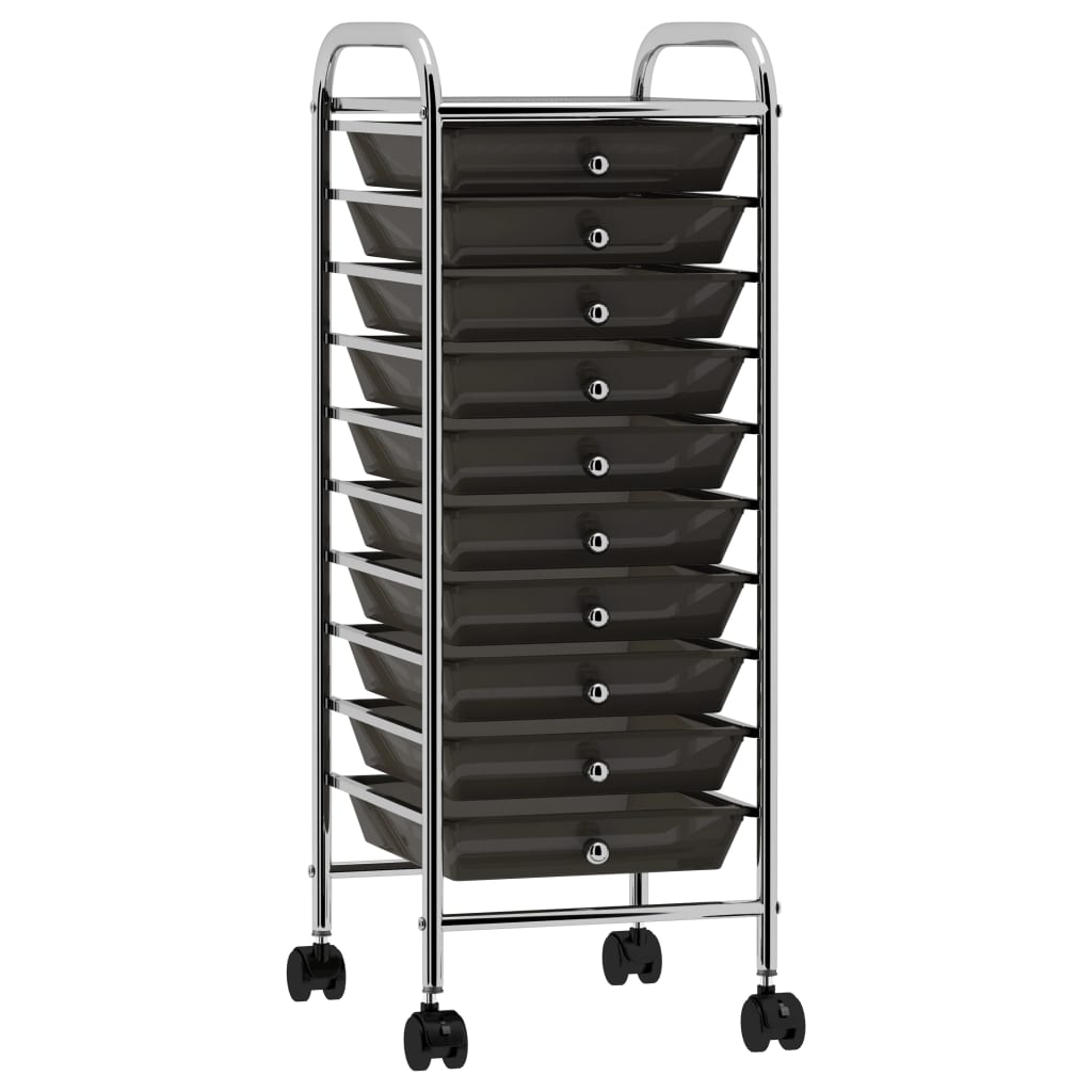Drawer trolley with 4 drawers