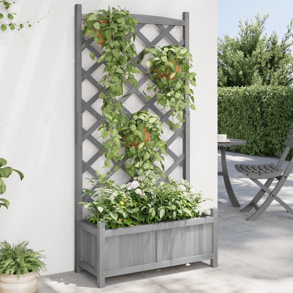 Wood Planter with Trellis, picture 6 of 6