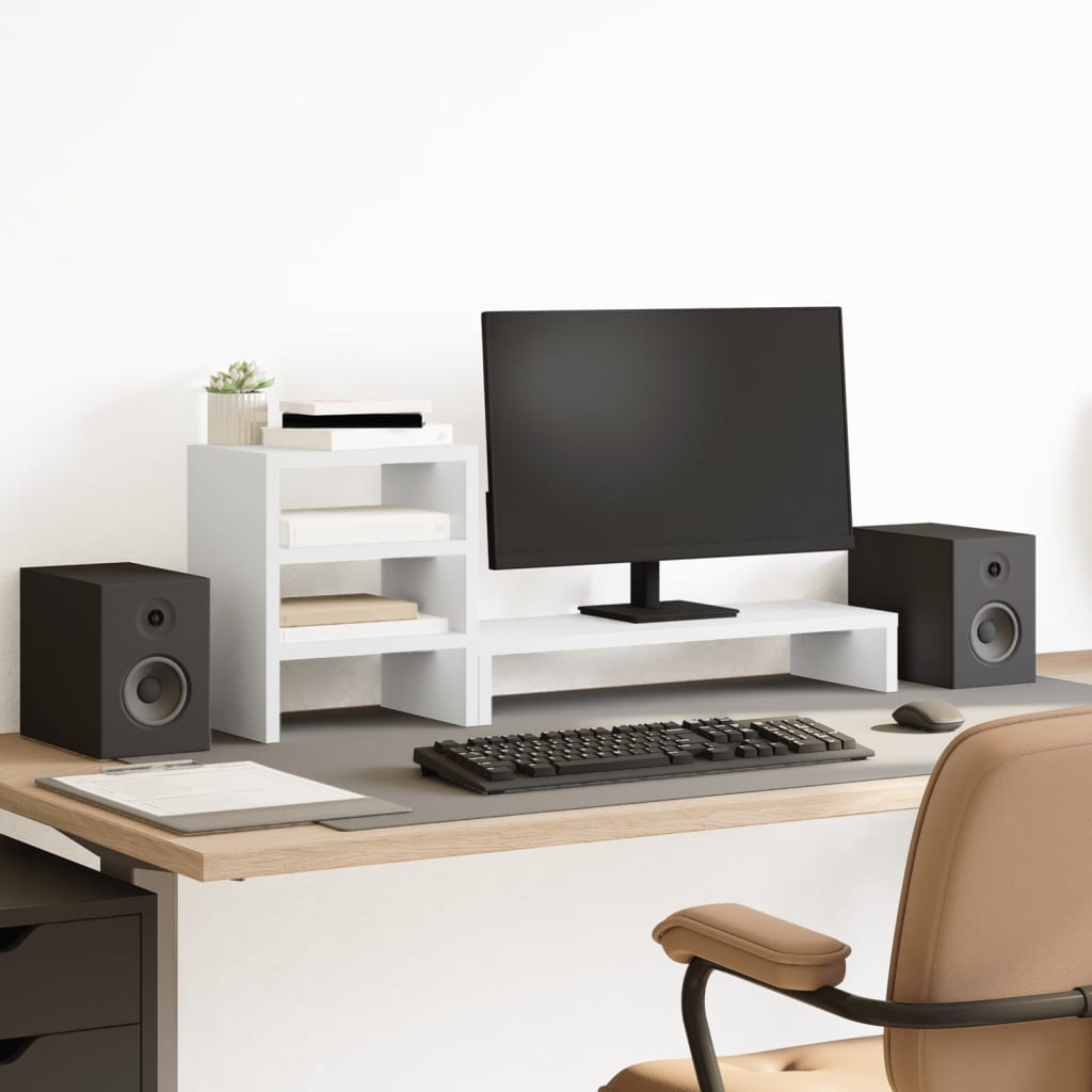   Monitor Stand with Desk Organizer, Wood Material,   Monitor Stand with