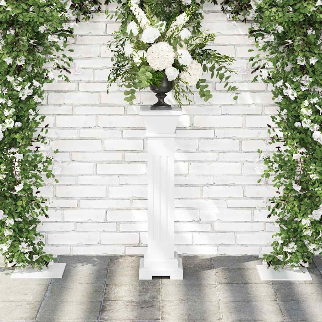 Antikweißer Pflanzenständer aus MDF für elegante Blumen- und Pflanzenpräsentation_voghion.com