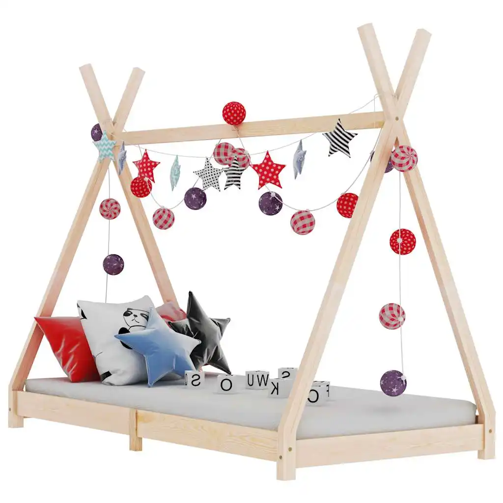 Children's Bed Frame Solid Pine Wood