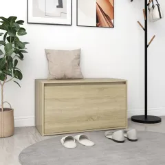 Hallway Bench 80x Wood-based material Hallway Bench 80x Wood-based material - Sonoma Oak - View 1