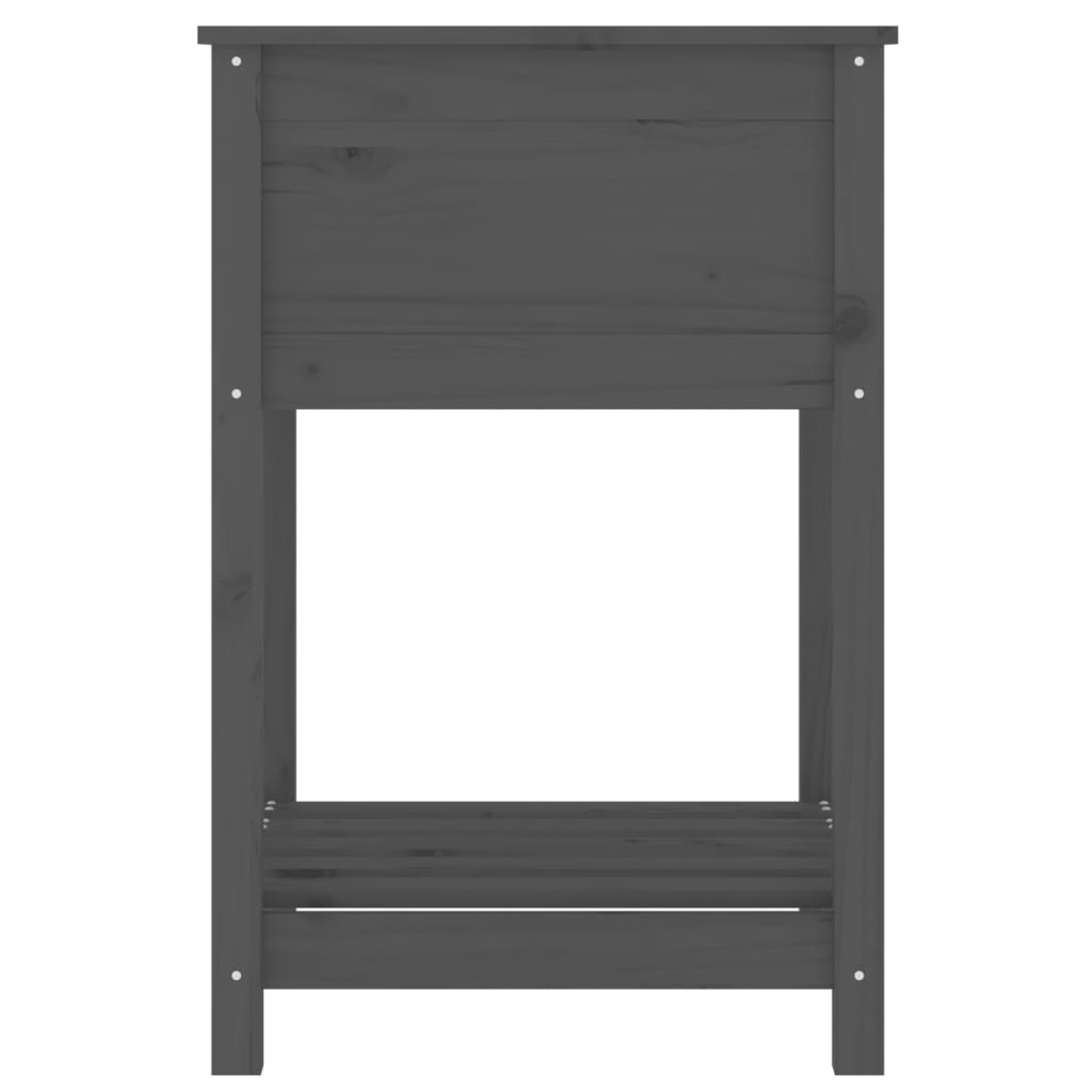 Wooden Plant Pot with Shelf