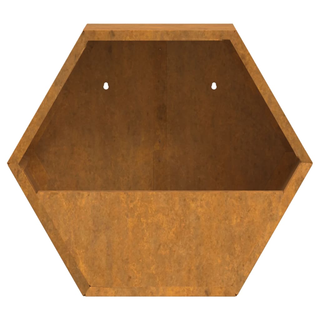 Wall Planter 2 pcs. Rusty Corten Steel 30x Product Image