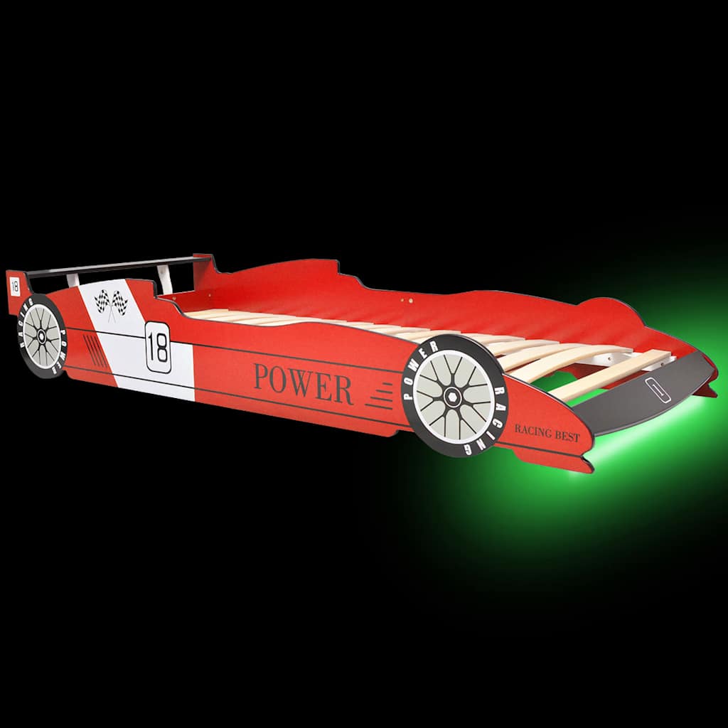   children's bed with LED in racing car design   children's bed