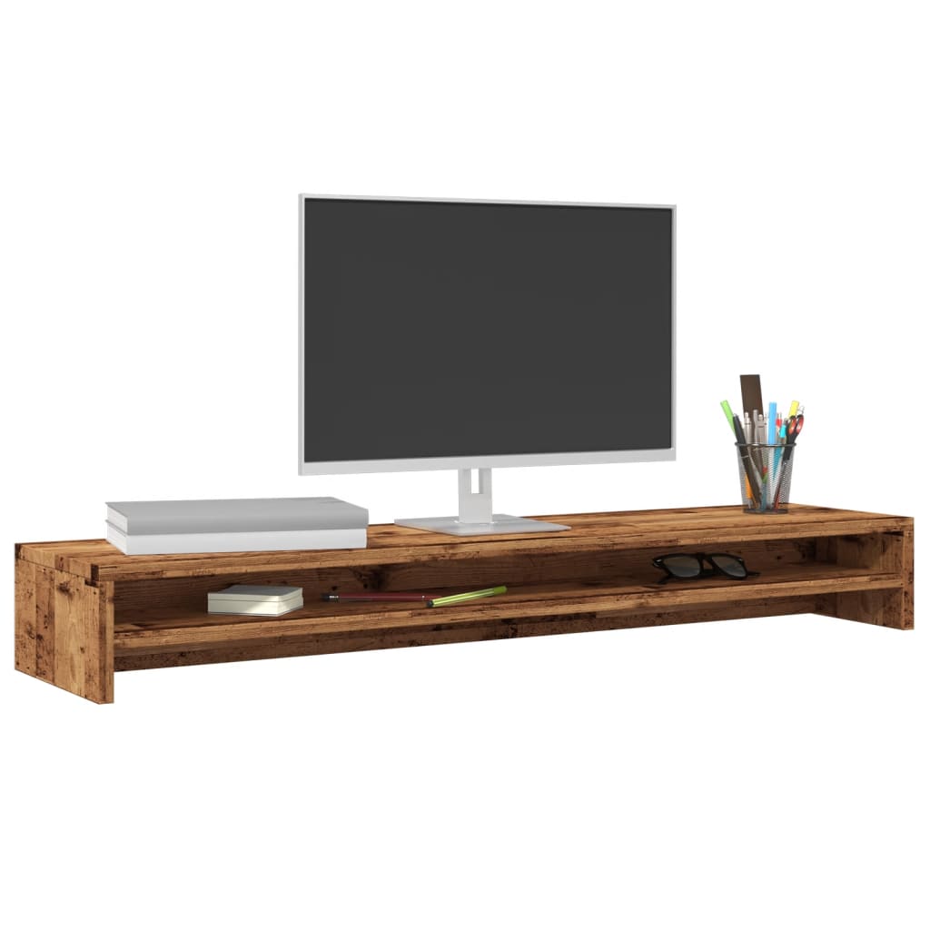 Monitor Stand 100x Wood Material   Monitor Stand 100x Wood Material – Old wood