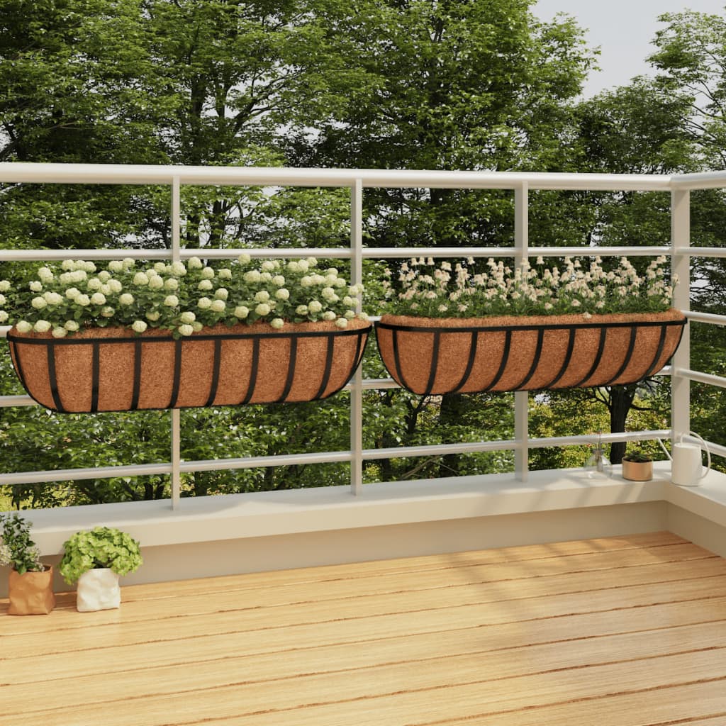 Wall Planters with Coconut Fiber Insert, picture 5 of 5