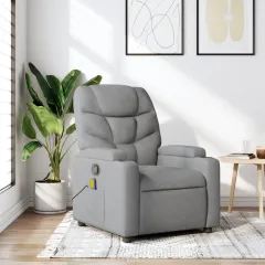 massage relaxation chair, light gray massage relaxation chair, massage relaxation chair - Light Grey - View 1