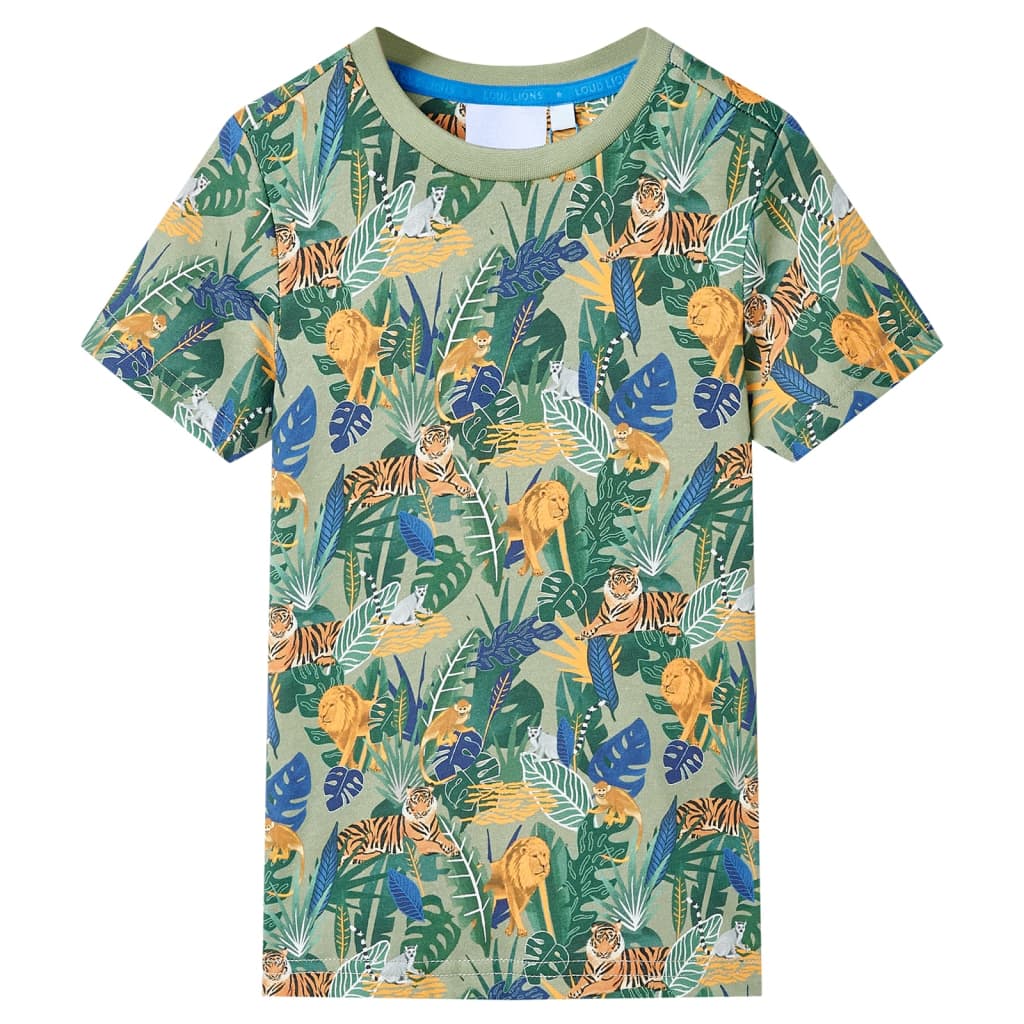 Children's Short-sleeved Shirt, Multicoloured, Size 104 Children's Short-sleeved Shirt, Multicoloured, Size 116 Children's Short-sleeved Shirt, Multicoloured