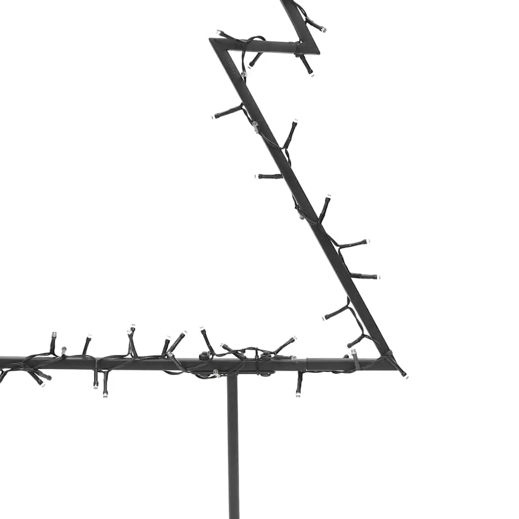 Christmas tree with ground spikes and 115 LEDs 90