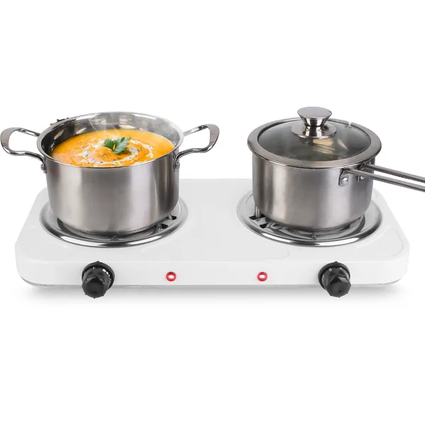 2000W Electric Double Burner Portable Coil Heating Hot Plate Stove Countertop RV Hotplate With Non Slip Rubber Feet… - 3