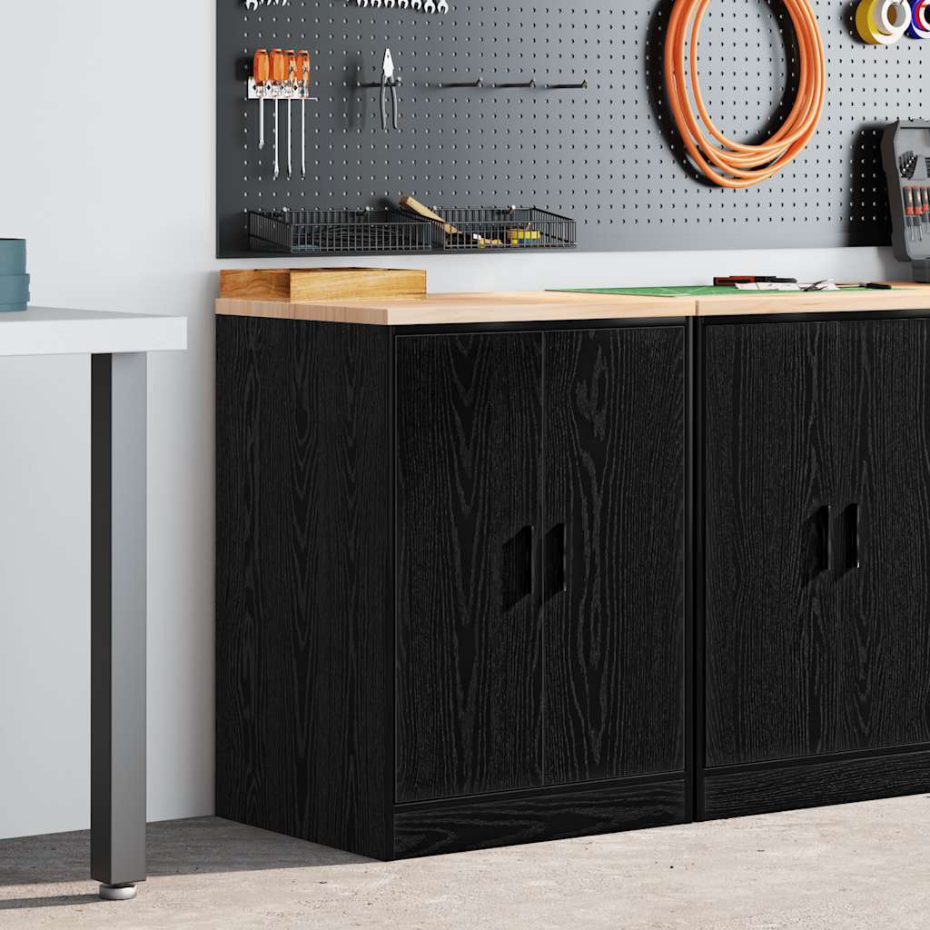   Garage Storage Cabinet Solid Pine Wood   Garage Storage Cabinet Sonoma Oak Solid Wood