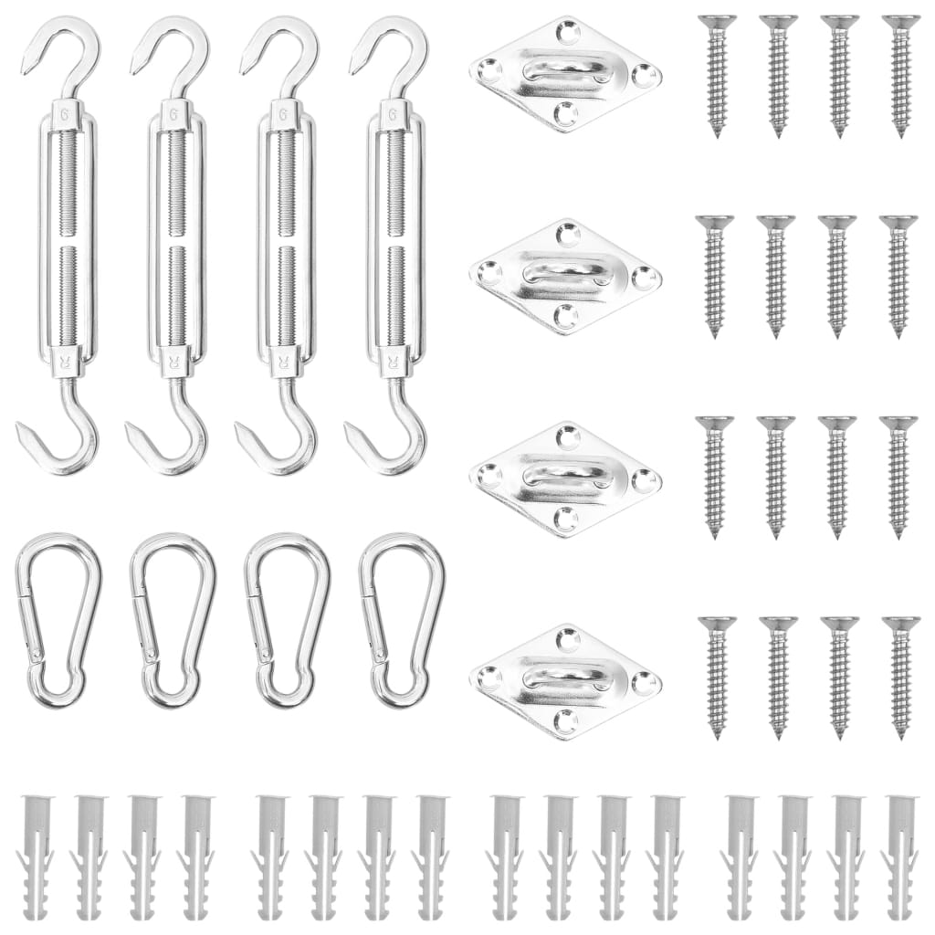   12-piece sunshade accessory set, stainless steel