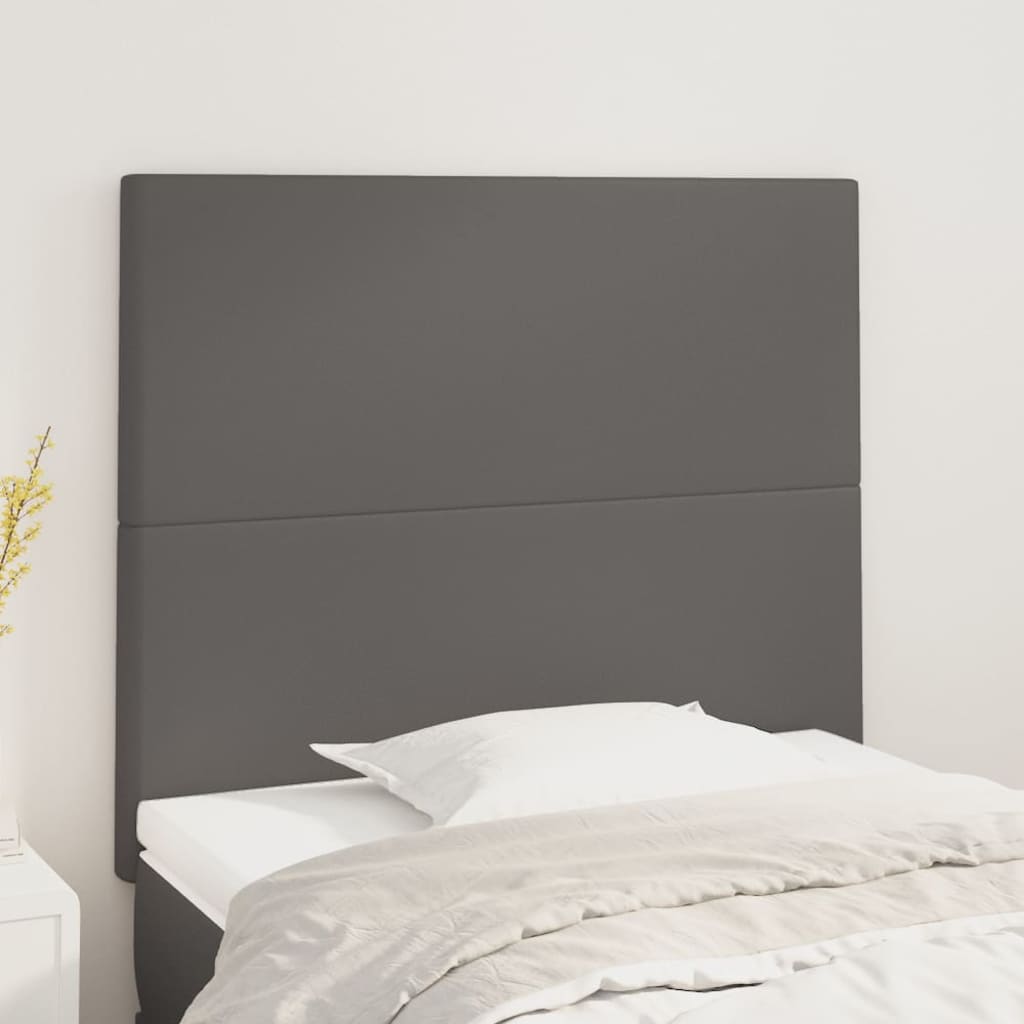 Headboards . 80x5x78/88 cm Faux Leather Gray - Shop at LoveMi
