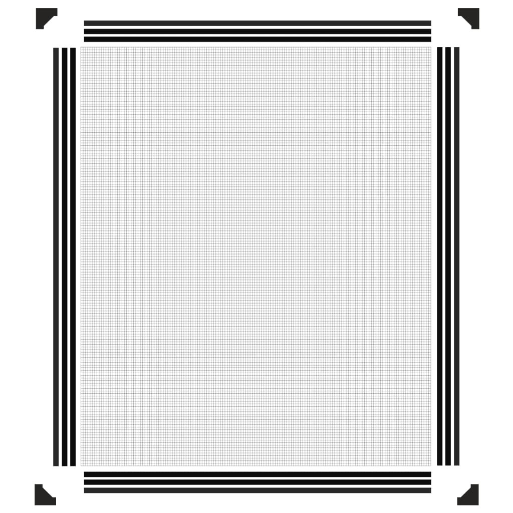   Magnetic Insect Screen for Windows Anthracite   Magnetic Insect Screen for