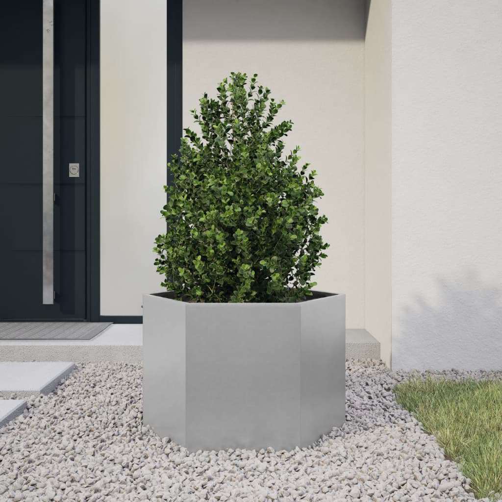 Hexagonal Steel Planters, 2 Pieces, picture 7 of 7
