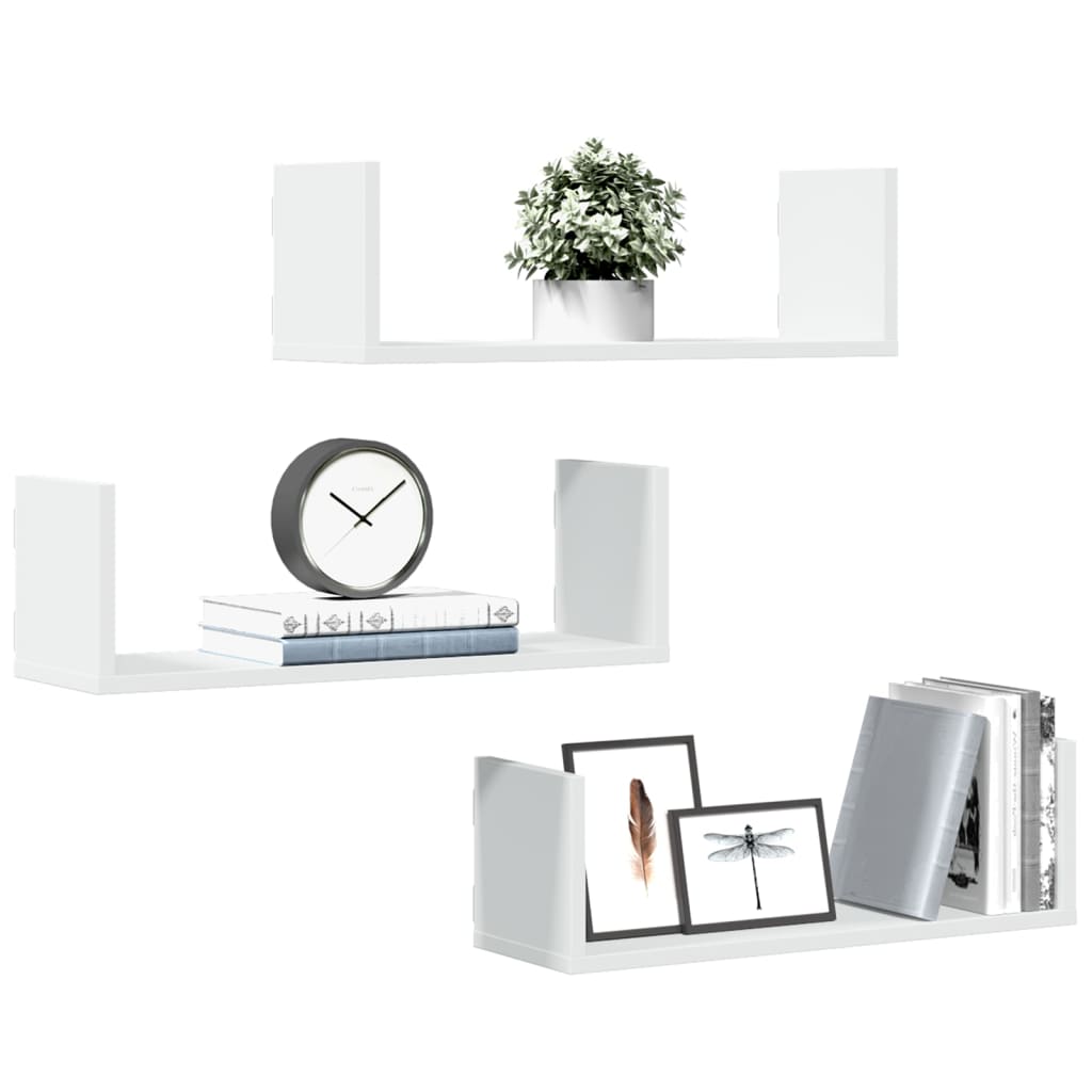 wall shelves, , 58x wood based material White - Shop at LoveMi