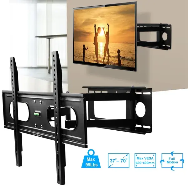 Full Motion TV Wall Mount Swivel Tilt