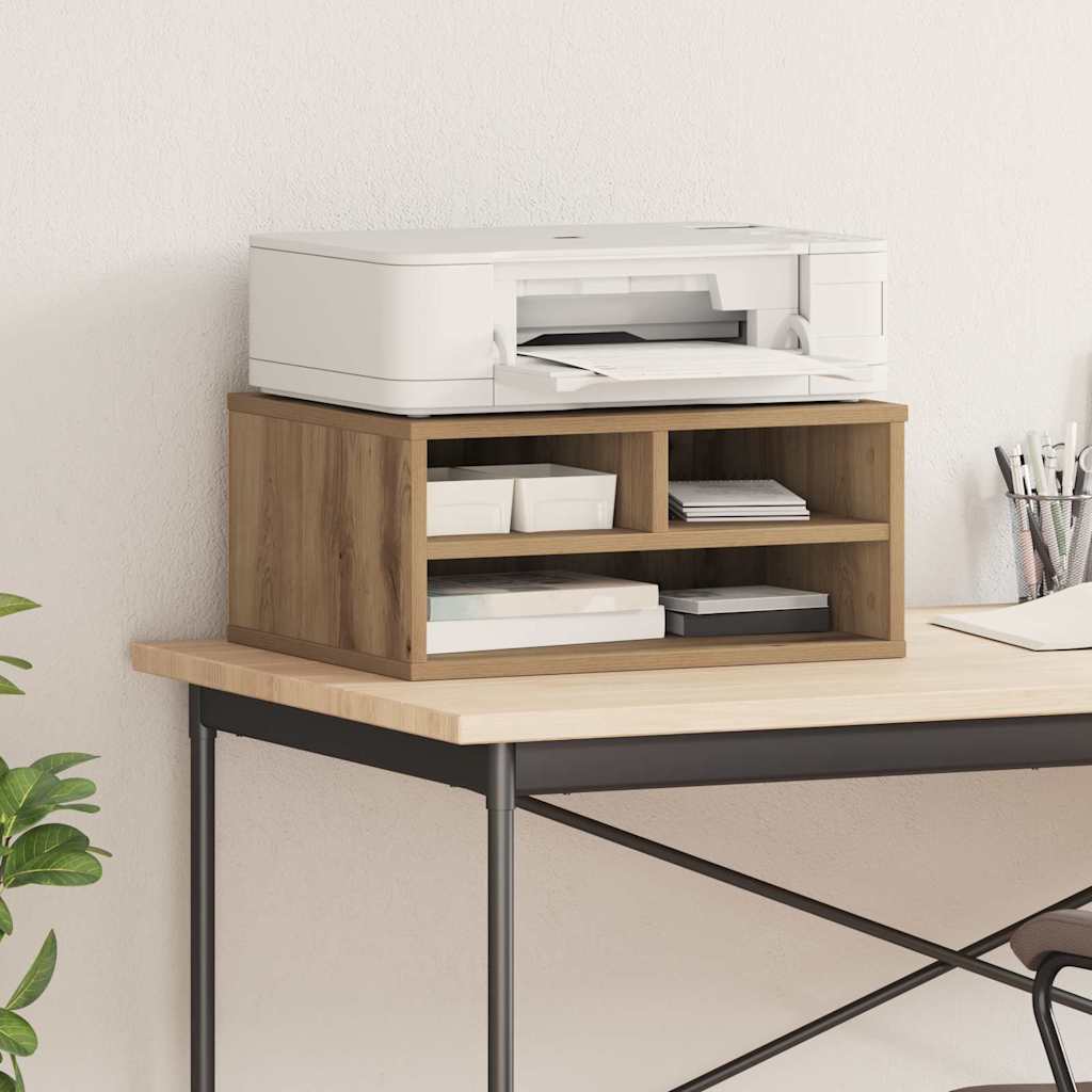 printer stand 49x40x22.5 cm, wood-based material,   printer stand Sonoma oak – Artisan Oak