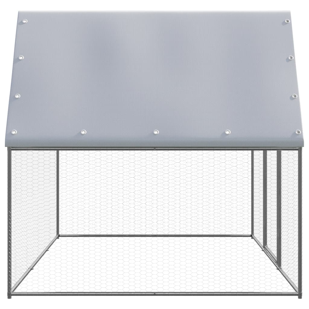   Outdoor Chicken Cage 3x2x2 m Galvanized
