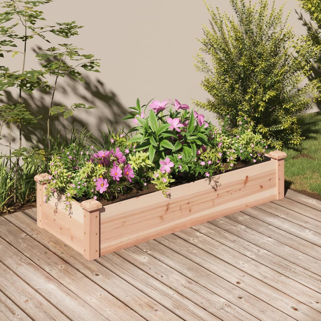   Raised Garden Bed with Insert 120x Solid Fir Wood  
