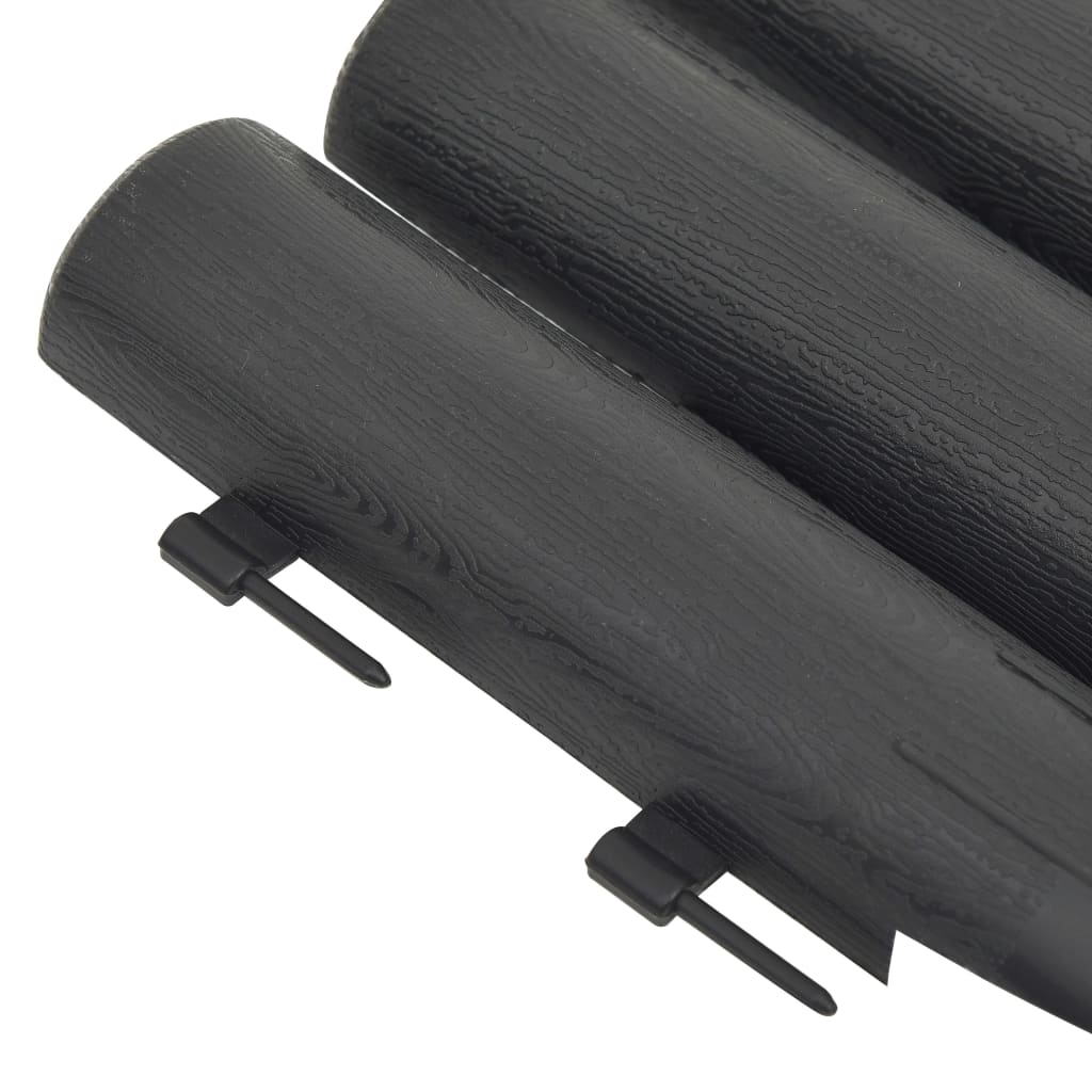   lawn edging, 36 pieces, anthracite, 10 m, PP