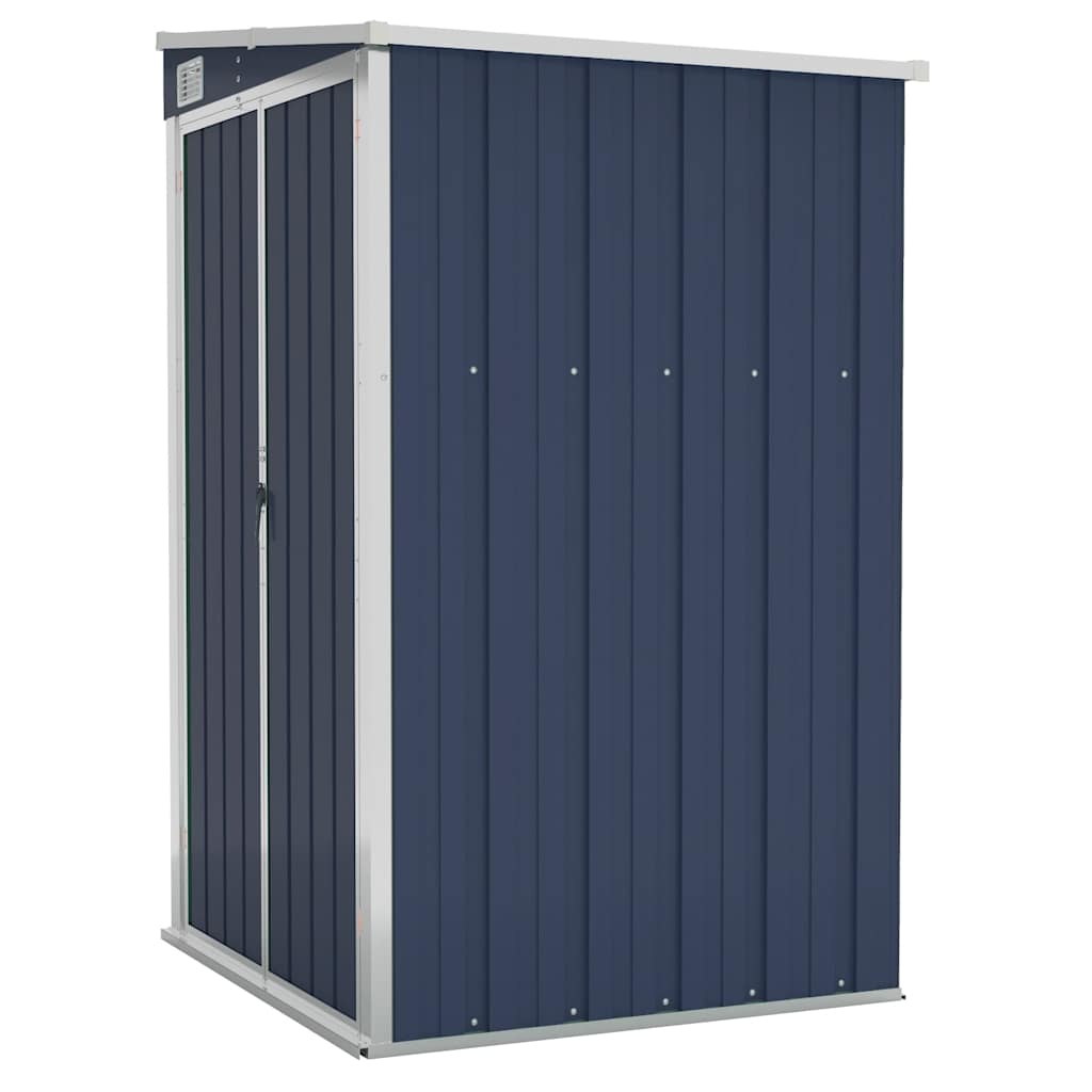 Wall-mounted Garden Shed Galvanized Steel Anthracite Grey Storage_voghion.com