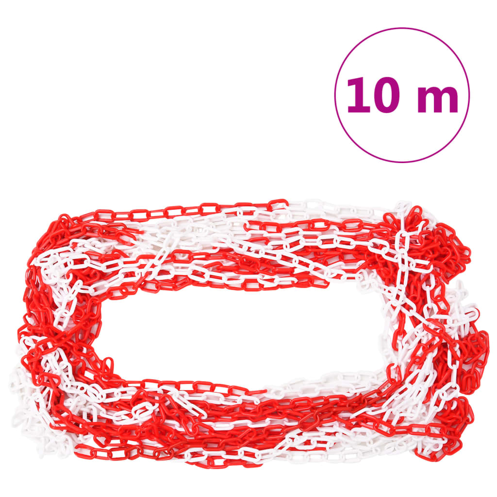   bollards, 10 pieces, with chain, 75 cm