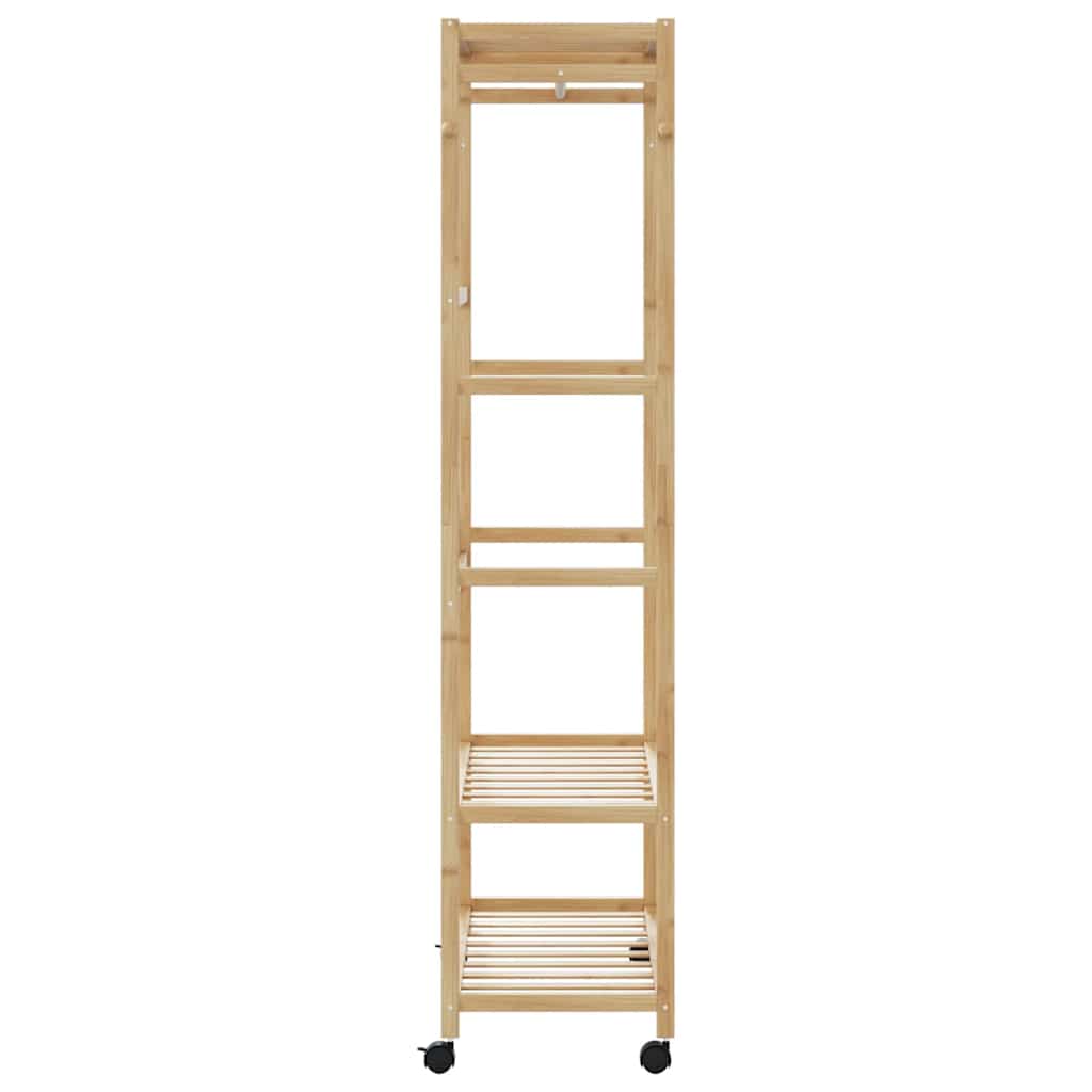   Clothes Rack with Shelves and Wheels 90x40x179.5 cm