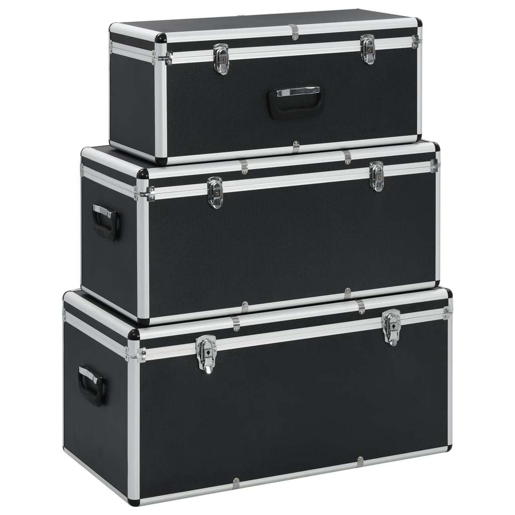 storage cases, 3 pcs. – Black, 1
