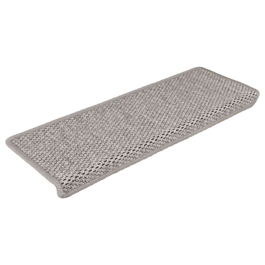   Self-Adhesive Stair Mats, Sisal Look, 15 Pieces, 65x  