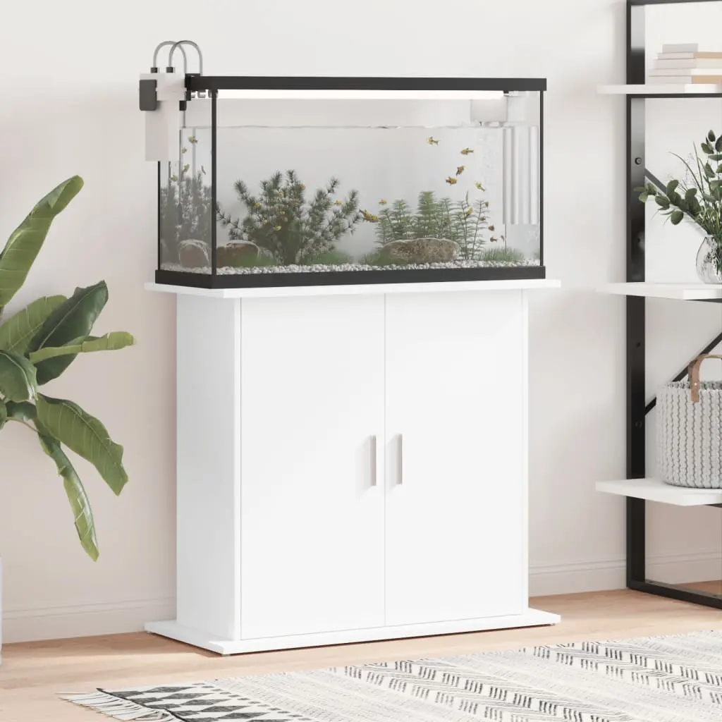 Aquarium Stand 81x Wood Material Sonoma Oak