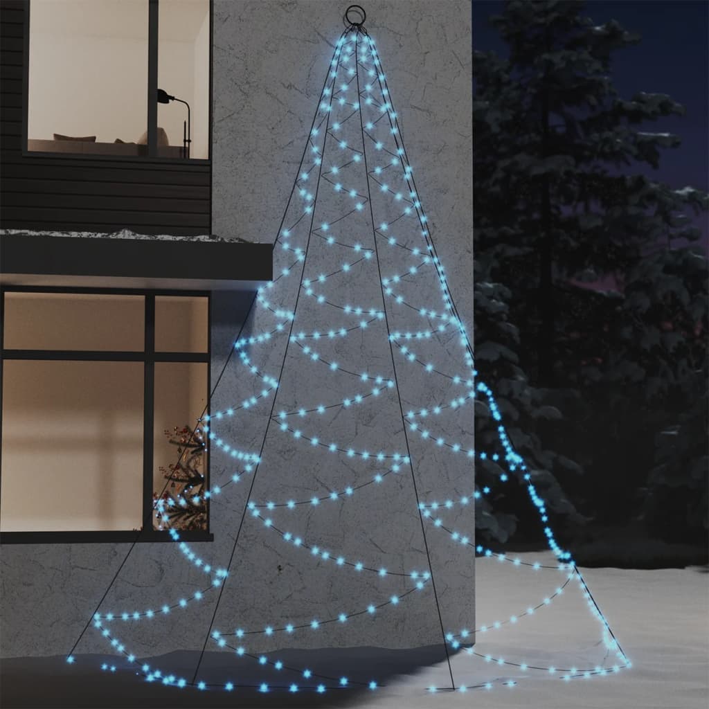 LED wall tree with metal hooks, 720 warm white LEDs, 5m