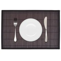 6 placemats, natural colour; 6 placemats; 6 placemats; 6 - Dark Brown - View 1