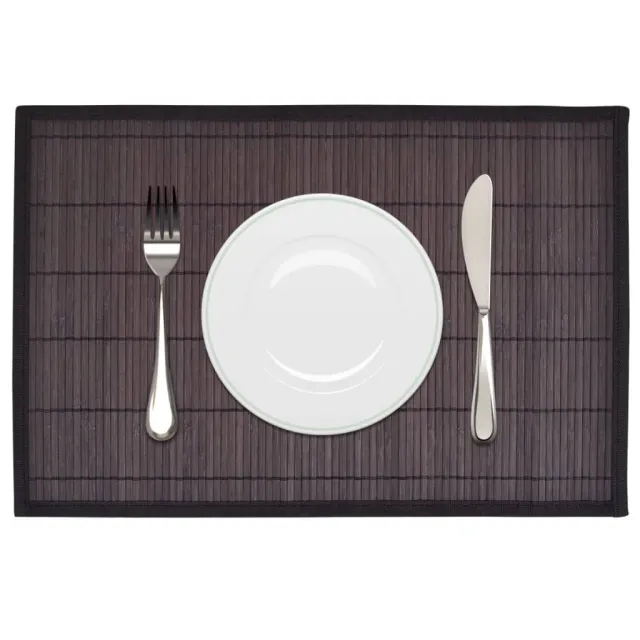6 placemats, natural color; 6 placemats; 6 placemats; 6 Dark Brown - Shop at LoveMi