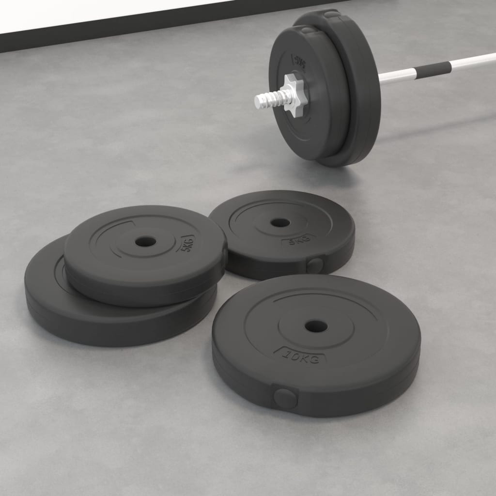   weight plates, 4 pcs. Cement;   weight plates, 2