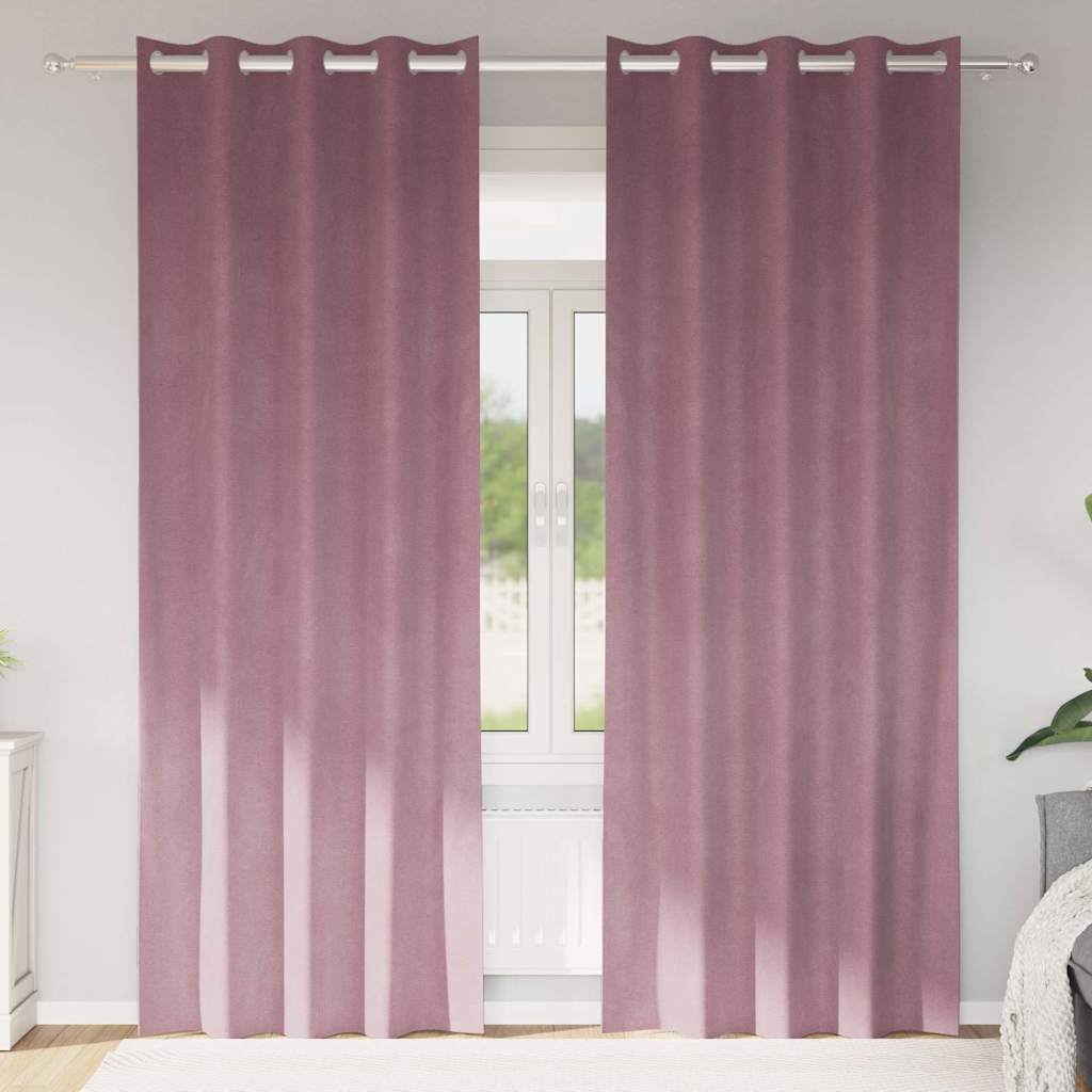 Velvet Blackout Curtains, Set of 2, picture 7 of 12