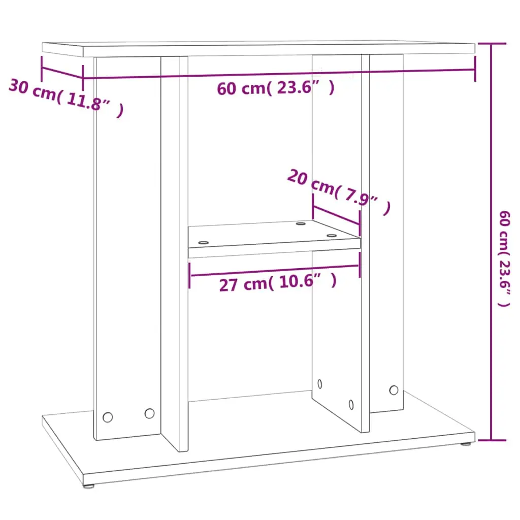 Aquarium Stand 60x Wood Material Aquarium Stand 60x Wood Material