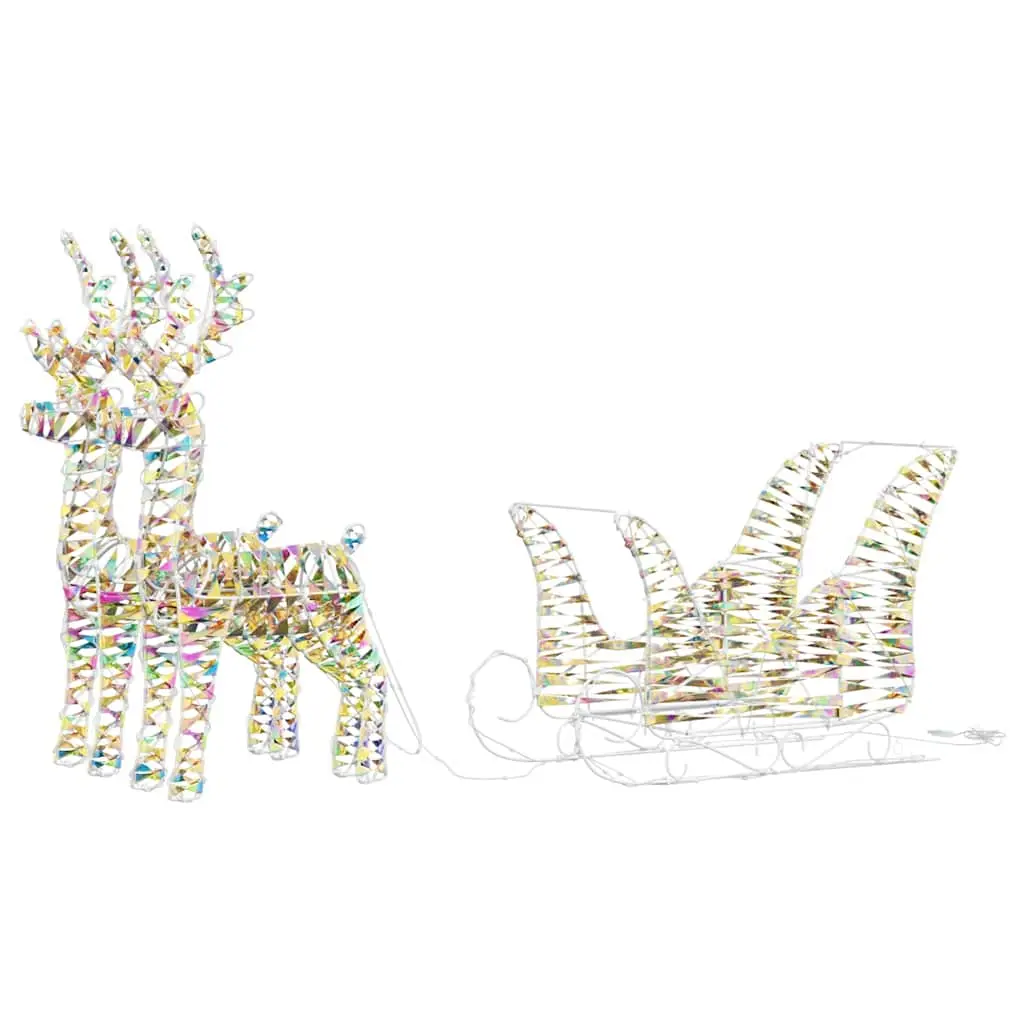 Reindeer Pull Sleigh Warm 30 x 12