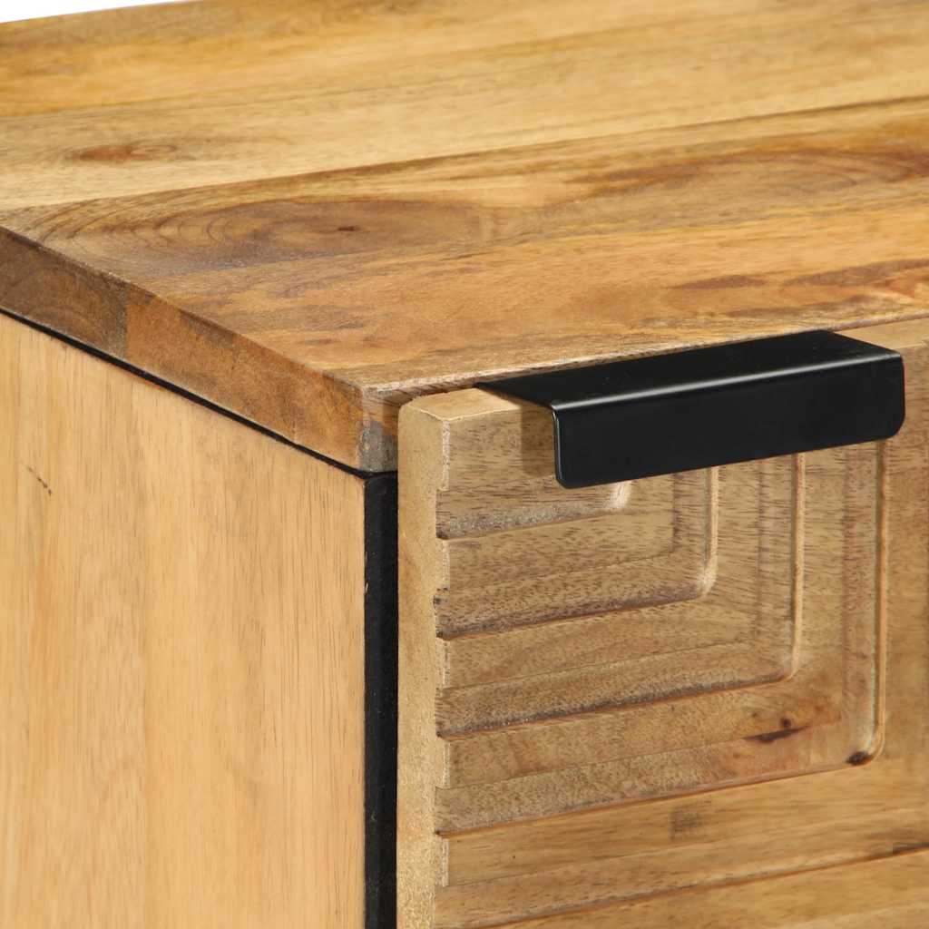 bedside tables, 2 pieces, 40x solid mango wood, Product Image