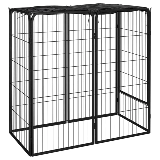 6 piece dog playpen, powder coated 100 X 50 X 100 Cm - Shop at LoveMi