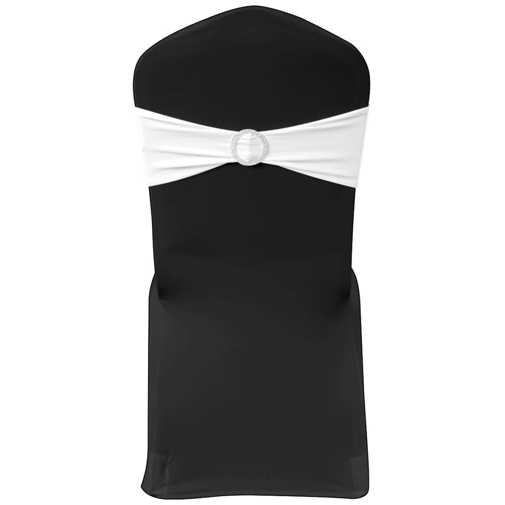 25 x Chair Sash Stretch Bows + Diamond Buckle